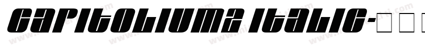 Capitolium2 Italic字体转换